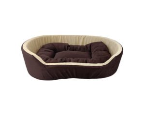 Simple Dog Bed brown_And cream