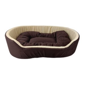 Simple Dog Bed brown_And cream