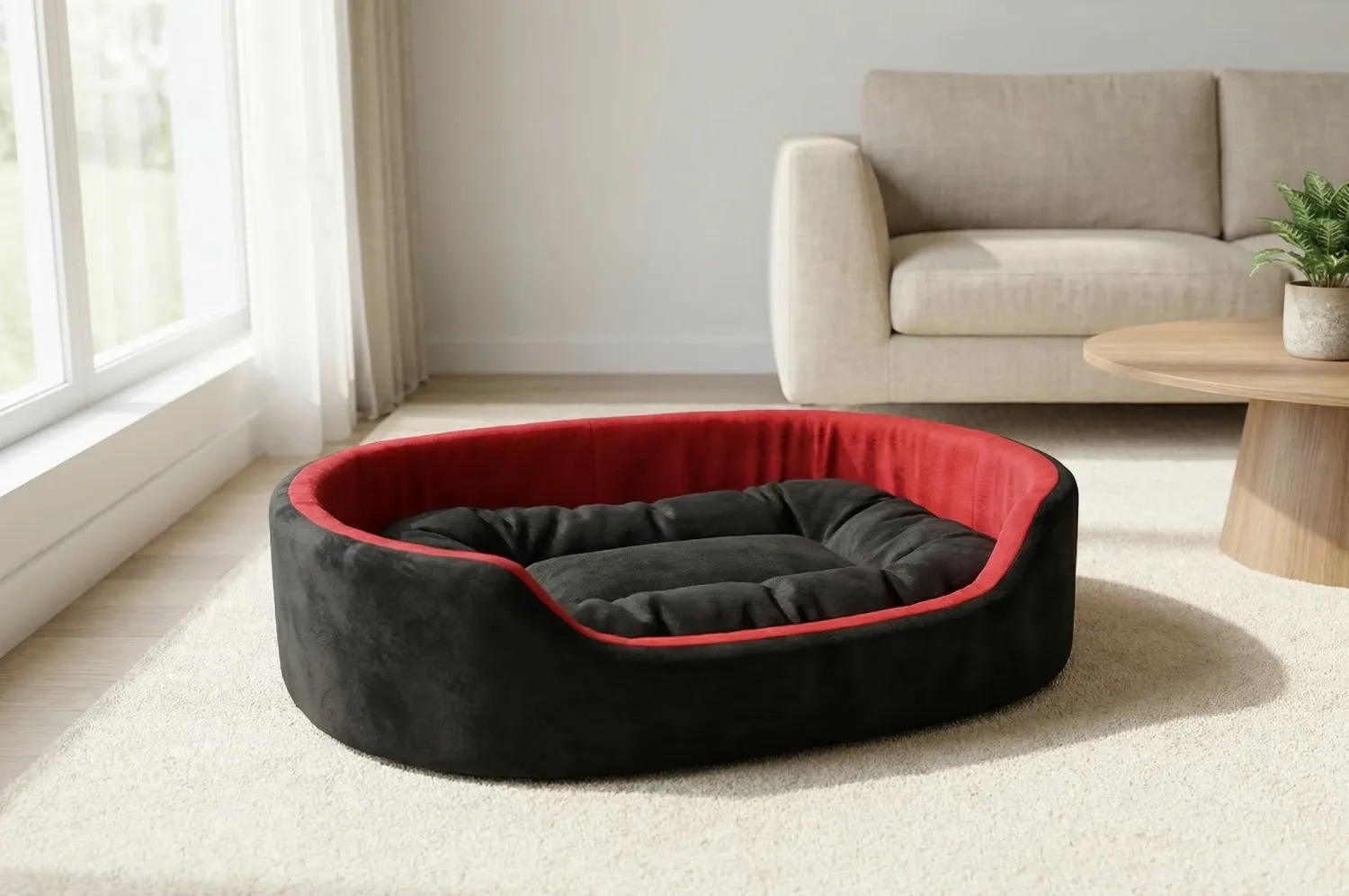Simple Black Red Dog Bed dog bed, premium dog bed, orthopedic dog bed, soft dog bed, pet bed for dogs, comfortable dog bed, washable dog bed, dog bed with cushion, premium orthopedic dog bed for large dogs, soft and comfortable dog bed with cushion, durable dog bed with PU foam support, luxury pet bed for small and medium dogs, breathable dog bed for summer and winter, stylish modern dog bed for home, lightweight dog bed easy to carry, dog bed with bone shape pillow, buy dog bed online India, best dog bed for home use, affordable premium dog bed, high quality pet bed India, dog bed under budget, cozy dog bed, luxury pet comfort bed, soft plush dog bed, designer dog bed, pet sleeping bed, dog sofa bed, dog lounger bed, pet sofa bed, round dog bed, donut dog bed, calming dog bed, anti anxiety dog bed, raised edge dog bed, bolster dog bed, dog bed with side support, dog bed with high walls, puppy bed, small dog bed, medium dog bed, large dog bed, extra large dog bed, indoor dog bed, home pet bed, dog sleeping cushion, thick padded dog bed, fluffy dog bed, soft foam dog bed, PU foam dog bed, fiber filled dog bed, eco friendly dog bed, skin friendly dog bed, hypoallergenic dog bed, non toxic pet bed, durable pet bedding, long lasting dog bed, tear resistant dog bed, chew resistant dog bed, easy to clean dog bed, machine washable pet bed, removable cover dog bed, portable dog bed, travel dog bed, foldable dog bed, lightweight pet bed, luxury dog sofa, premium pet mattress, designer pet furniture, modern pet bed, aesthetic dog bed, comfortable pet mattress, pet relaxation bed, cozy pet nest, warm dog bed for winter, cool breathable dog bed for summer, all season dog bed, anti slip base dog bed, waterproof dog bed, indoor luxury pet bed, dog bed for crate, dog bed for living room, pet accessories dog bed, best selling dog bed, trending pet products, affordable pet bedding India, online pet supplies India