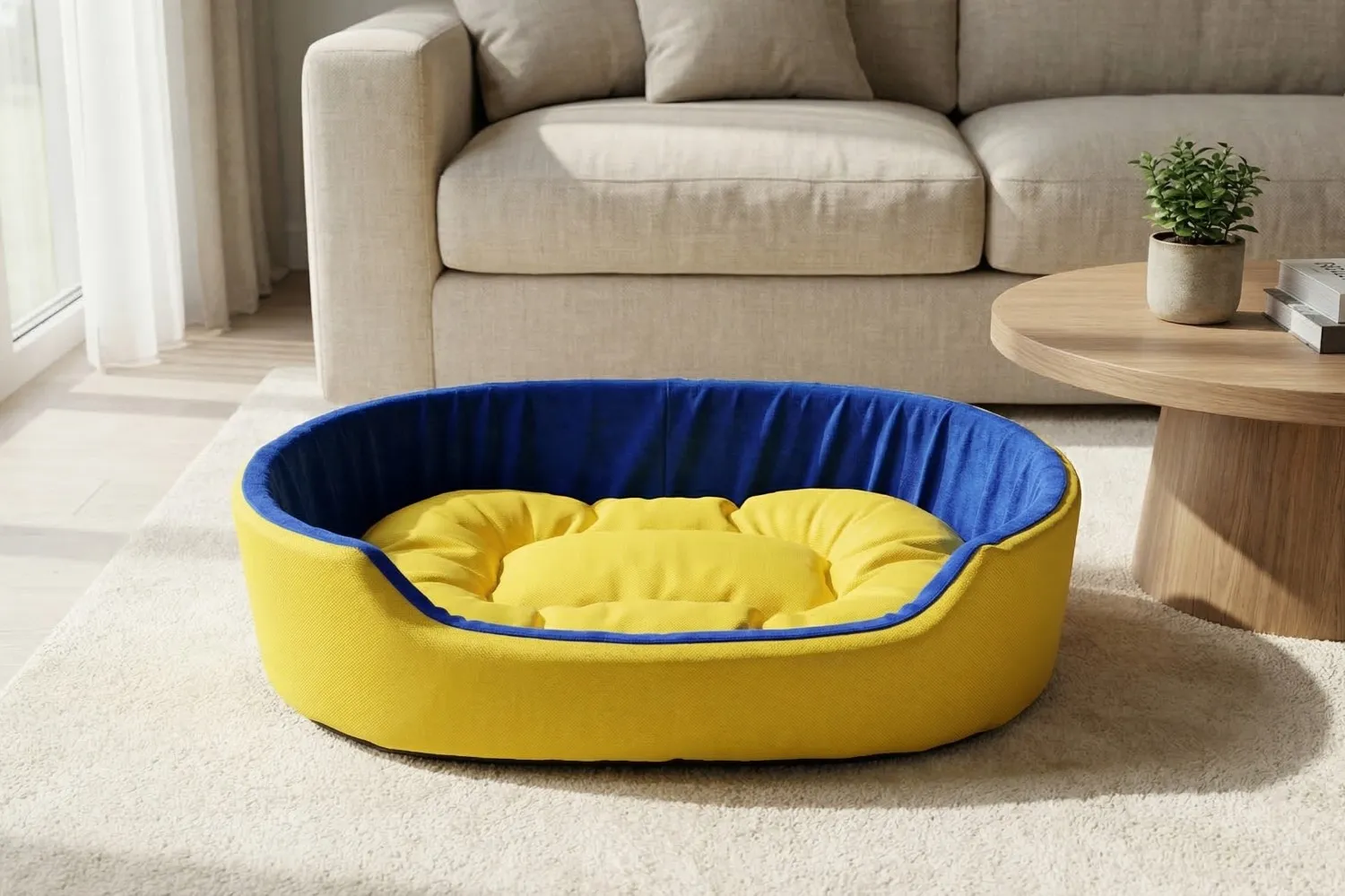 Simple Yellow & Blue Dog Bed dog bed, premium dog bed, orthopedic dog bed, soft dog bed, pet bed for dogs, comfortable dog bed, washable dog bed, dog bed with cushion, premium orthopedic dog bed for large dogs, soft and comfortable dog bed with cushion, durable dog bed with PU foam support, luxury pet bed for small and medium dogs, breathable dog bed for summer and winter, stylish modern dog bed for home, lightweight dog bed easy to carry, dog bed with bone shape pillow, buy dog bed online India, best dog bed for home use, affordable premium dog bed, high quality pet bed India, dog bed under budget, cozy dog bed, luxury pet comfort bed, soft plush dog bed, designer dog bed, pet sleeping bed, dog sofa bed, dog lounger bed, pet sofa bed, round dog bed, donut dog bed, calming dog bed, anti anxiety dog bed, raised edge dog bed, bolster dog bed, dog bed with side support, dog bed with high walls, puppy bed, small dog bed, medium dog bed, large dog bed, extra large dog bed, indoor dog bed, home pet bed, dog sleeping cushion, thick padded dog bed, fluffy dog bed, soft foam dog bed, PU foam dog bed, fiber filled dog bed, eco friendly dog bed, skin friendly dog bed, hypoallergenic dog bed, non toxic pet bed, durable pet bedding, long lasting dog bed, tear resistant dog bed, chew resistant dog bed, easy to clean dog bed, machine washable pet bed, removable cover dog bed, portable dog bed, travel dog bed, foldable dog bed, lightweight pet bed, luxury dog sofa, premium pet mattress, designer pet furniture, modern pet bed, aesthetic dog bed, comfortable pet mattress, pet relaxation bed, cozy pet nest, warm dog bed for winter, cool breathable dog bed for summer, all season dog bed, anti slip base dog bed, waterproof dog bed, indoor luxury pet bed, dog bed for crate, dog bed for living room, pet accessories dog bed, best selling dog bed, trending pet products, affordable pet bedding India, online pet supplies India