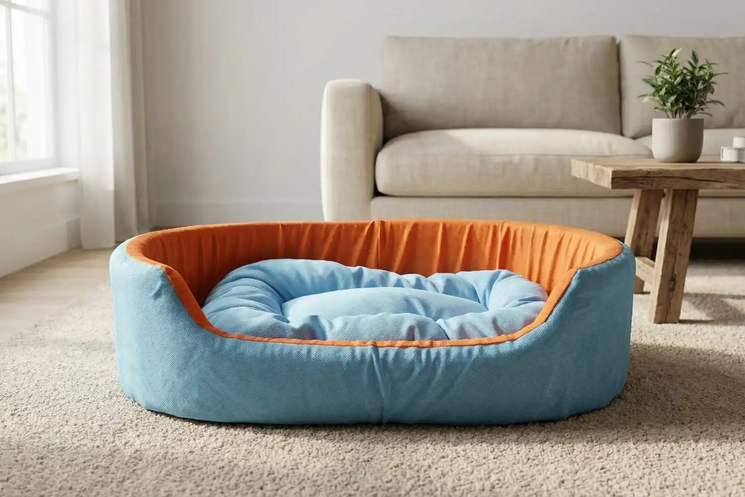 Simple Skyblue Orange Dog Bed dog bed, premium dog bed, orthopedic dog bed, soft dog bed, pet bed for dogs, comfortable dog bed, washable dog bed, dog bed with cushion, premium orthopedic dog bed for large dogs, soft and comfortable dog bed with cushion, durable dog bed with PU foam support, luxury pet bed for small and medium dogs, breathable dog bed for summer and winter, stylish modern dog bed for home, lightweight dog bed easy to carry, dog bed with bone shape pillow, buy dog bed online India, best dog bed for home use, affordable premium dog bed, high quality pet bed India, dog bed under budget, cozy dog bed, luxury pet comfort bed, soft plush dog bed, designer dog bed, pet sleeping bed, dog sofa bed, dog lounger bed, pet sofa bed, round dog bed, donut dog bed, calming dog bed, anti anxiety dog bed, raised edge dog bed, bolster dog bed, dog bed with side support, dog bed with high walls, puppy bed, small dog bed, medium dog bed, large dog bed, extra large dog bed, indoor dog bed, home pet bed, dog sleeping cushion, thick padded dog bed, fluffy dog bed, soft foam dog bed, PU foam dog bed, fiber filled dog bed, eco friendly dog bed, skin friendly dog bed, hypoallergenic dog bed, non toxic pet bed, durable pet bedding, long lasting dog bed, tear resistant dog bed, chew resistant dog bed, easy to clean dog bed, machine washable pet bed, removable cover dog bed, portable dog bed, travel dog bed, foldable dog bed, lightweight pet bed, luxury dog sofa, premium pet mattress, designer pet furniture, modern pet bed, aesthetic dog bed, comfortable pet mattress, pet relaxation bed, cozy pet nest, warm dog bed for winter, cool breathable dog bed for summer, all season dog bed, anti slip base dog bed, waterproof dog bed, indoor luxury pet bed, dog bed for crate, dog bed for living room, pet accessories dog bed, best selling dog bed, trending pet products, affordable pet bedding India, online pet supplies India