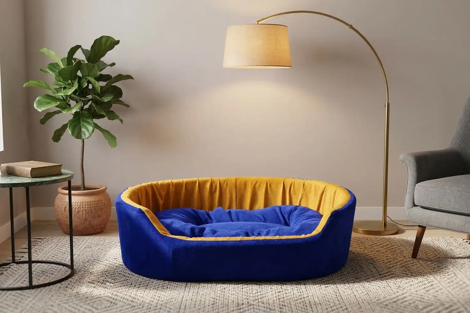 Simple Blue & Yellow Dog Bed dog bed, premium dog bed, orthopedic dog bed, soft dog bed, pet bed for dogs, comfortable dog bed, washable dog bed, dog bed with cushion, premium orthopedic dog bed for large dogs, soft and comfortable dog bed with cushion, durable dog bed with PU foam support, luxury pet bed for small and medium dogs, breathable dog bed for summer and winter, stylish modern dog bed for home, lightweight dog bed easy to carry, dog bed with bone shape pillow, buy dog bed online India, best dog bed for home use, affordable premium dog bed, high quality pet bed India, dog bed under budget, cozy dog bed, luxury pet comfort bed, soft plush dog bed, designer dog bed, pet sleeping bed, dog sofa bed, dog lounger bed, pet sofa bed, round dog bed, donut dog bed, calming dog bed, anti anxiety dog bed, raised edge dog bed, bolster dog bed, dog bed with side support, dog bed with high walls, puppy bed, small dog bed, medium dog bed, large dog bed, extra large dog bed, indoor dog bed, home pet bed, dog sleeping cushion, thick padded dog bed, fluffy dog bed, soft foam dog bed, PU foam dog bed, fiber filled dog bed, eco friendly dog bed, skin friendly dog bed, hypoallergenic dog bed, non toxic pet bed, durable pet bedding, long lasting dog bed, tear resistant dog bed, chew resistant dog bed, easy to clean dog bed, machine washable pet bed, removable cover dog bed, portable dog bed, travel dog bed, foldable dog bed, lightweight pet bed, luxury dog sofa, premium pet mattress, designer pet furniture, modern pet bed, aesthetic dog bed, comfortable pet mattress, pet relaxation bed, cozy pet nest, warm dog bed for winter, cool breathable dog bed for summer, all season dog bed, anti slip base dog bed, waterproof dog bed, indoor luxury pet bed, dog bed for crate, dog bed for living room, pet accessories dog bed, best selling dog bed, trending pet products, affordable pet bedding India, online pet supplies India