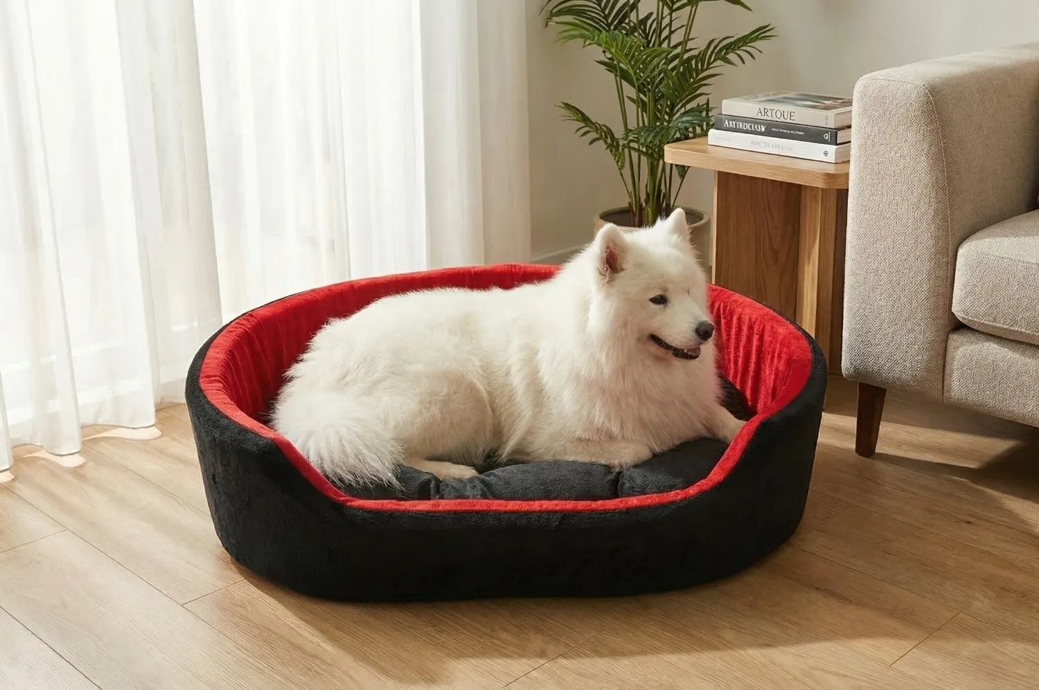 Simple Black Red Dog Bed dog bed, premium dog bed, orthopedic dog bed, soft dog bed, pet bed for dogs, comfortable dog bed, washable dog bed, dog bed with cushion, premium orthopedic dog bed for large dogs, soft and comfortable dog bed with cushion, durable dog bed with PU foam support, luxury pet bed for small and medium dogs, breathable dog bed for summer and winter, stylish modern dog bed for home, lightweight dog bed easy to carry, dog bed with bone shape pillow, buy dog bed online India, best dog bed for home use, affordable premium dog bed, high quality pet bed India, dog bed under budget, cozy dog bed, luxury pet comfort bed, soft plush dog bed, designer dog bed, pet sleeping bed, dog sofa bed, dog lounger bed, pet sofa bed, round dog bed, donut dog bed, calming dog bed, anti anxiety dog bed, raised edge dog bed, bolster dog bed, dog bed with side support, dog bed with high walls, puppy bed, small dog bed, medium dog bed, large dog bed, extra large dog bed, indoor dog bed, home pet bed, dog sleeping cushion, thick padded dog bed, fluffy dog bed, soft foam dog bed, PU foam dog bed, fiber filled dog bed, eco friendly dog bed, skin friendly dog bed, hypoallergenic dog bed, non toxic pet bed, durable pet bedding, long lasting dog bed, tear resistant dog bed, chew resistant dog bed, easy to clean dog bed, machine washable pet bed, removable cover dog bed, portable dog bed, travel dog bed, foldable dog bed, lightweight pet bed, luxury dog sofa, premium pet mattress, designer pet furniture, modern pet bed, aesthetic dog bed, comfortable pet mattress, pet relaxation bed, cozy pet nest, warm dog bed for winter, cool breathable dog bed for summer, all season dog bed, anti slip base dog bed, waterproof dog bed, indoor luxury pet bed, dog bed for crate, dog bed for living room, pet accessories dog bed, best selling dog bed, trending pet products, affordable pet bedding India, online pet supplies India