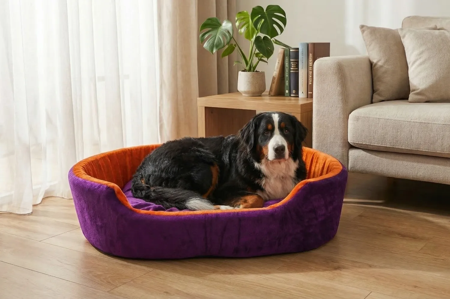 Simple Purple & Orange Dog Bed dog bed, premium dog bed, orthopedic dog bed, soft dog bed, pet bed for dogs, comfortable dog bed, washable dog bed, dog bed with cushion, premium orthopedic dog bed for large dogs, soft and comfortable dog bed with cushion, durable dog bed with PU foam support, luxury pet bed for small and medium dogs, breathable dog bed for summer and winter, stylish modern dog bed for home, lightweight dog bed easy to carry, dog bed with bone shape pillow, buy dog bed online India, best dog bed for home use, affordable premium dog bed, high quality pet bed India, dog bed under budget, cozy dog bed, luxury pet comfort bed, soft plush dog bed, designer dog bed, pet sleeping bed, dog sofa bed, dog lounger bed, pet sofa bed, round dog bed, donut dog bed, calming dog bed, anti anxiety dog bed, raised edge dog bed, bolster dog bed, dog bed with side support, dog bed with high walls, puppy bed, small dog bed, medium dog bed, large dog bed, extra large dog bed, indoor dog bed, home pet bed, dog sleeping cushion, thick padded dog bed, fluffy dog bed, soft foam dog bed, PU foam dog bed, fiber filled dog bed, eco friendly dog bed, skin friendly dog bed, hypoallergenic dog bed, non toxic pet bed, durable pet bedding, long lasting dog bed, tear resistant dog bed, chew resistant dog bed, easy to clean dog bed, machine washable pet bed, removable cover dog bed, portable dog bed, travel dog bed, foldable dog bed, lightweight pet bed, luxury dog sofa, premium pet mattress, designer pet furniture, modern pet bed, aesthetic dog bed, comfortable pet mattress, pet relaxation bed, cozy pet nest, warm dog bed for winter, cool breathable dog bed for summer, all season dog bed, anti slip base dog bed, waterproof dog bed, indoor luxury pet bed, dog bed for crate, dog bed for living room, pet accessories dog bed, best selling dog bed, trending pet products, affordable pet bedding India, online pet supplies India
