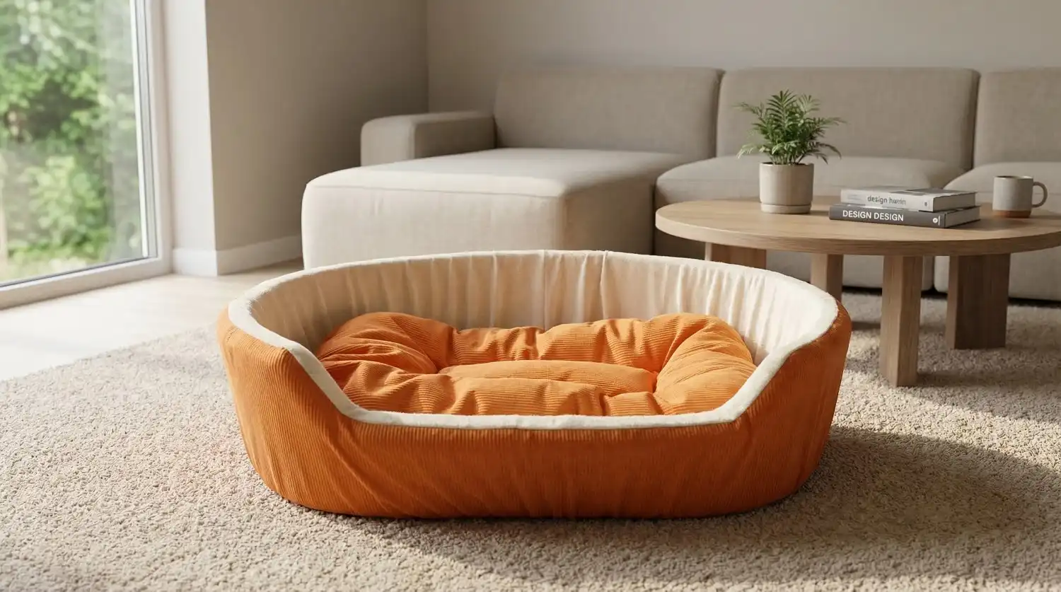 Simple Orange White Dog Bed dog bed, premium dog bed, orthopedic dog bed, soft dog bed, pet bed for dogs, comfortable dog bed, washable dog bed, dog bed with cushion, premium orthopedic dog bed for large dogs, soft and comfortable dog bed with cushion, durable dog bed with PU foam support, luxury pet bed for small and medium dogs, breathable dog bed for summer and winter, stylish modern dog bed for home, lightweight dog bed easy to carry, dog bed with bone shape pillow, buy dog bed online India, best dog bed for home use, affordable premium dog bed, high quality pet bed India, dog bed under budget, cozy dog bed, luxury pet comfort bed, soft plush dog bed, designer dog bed, pet sleeping bed, dog sofa bed, dog lounger bed, pet sofa bed, round dog bed, donut dog bed, calming dog bed, anti anxiety dog bed, raised edge dog bed, bolster dog bed, dog bed with side support, dog bed with high walls, puppy bed, small dog bed, medium dog bed, large dog bed, extra large dog bed, indoor dog bed, home pet bed, dog sleeping cushion, thick padded dog bed, fluffy dog bed, soft foam dog bed, PU foam dog bed, fiber filled dog bed, eco friendly dog bed, skin friendly dog bed, hypoallergenic dog bed, non toxic pet bed, durable pet bedding, long lasting dog bed, tear resistant dog bed, chew resistant dog bed, easy to clean dog bed, machine washable pet bed, removable cover dog bed, portable dog bed, travel dog bed, foldable dog bed, lightweight pet bed, luxury dog sofa, premium pet mattress, designer pet furniture, modern pet bed, aesthetic dog bed, comfortable pet mattress, pet relaxation bed, cozy pet nest, warm dog bed for winter, cool breathable dog bed for summer, all season dog bed, anti slip base dog bed, waterproof dog bed, indoor luxury pet bed, dog bed for crate, dog bed for living room, pet accessories dog bed, best selling dog bed, trending pet products, affordable pet bedding India, online pet supplies India