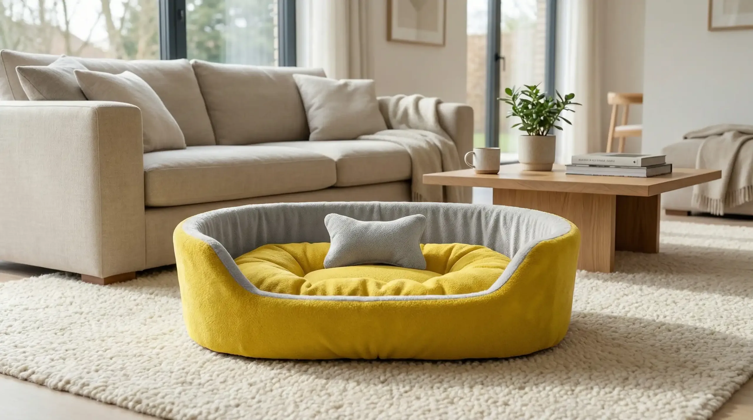 Yellow White Dog Bed With Pillow dog bed, premium dog bed, orthopedic dog bed, soft dog bed, pet bed for dogs, comfortable dog bed, washable dog bed, dog bed with cushion, premium orthopedic dog bed for large dogs, soft and comfortable dog bed with cushion, durable dog bed with PU foam support, luxury pet bed for small and medium dogs, breathable dog bed for summer and winter, stylish modern dog bed for home, lightweight dog bed easy to carry, dog bed with bone shape pillow, buy dog bed online India, best dog bed for home use, affordable premium dog bed, high quality pet bed India, dog bed under budget, cozy dog bed, luxury pet comfort bed, soft plush dog bed, designer dog bed, pet sleeping bed, dog sofa bed, dog lounger bed, pet sofa bed, round dog bed, donut dog bed, calming dog bed, anti anxiety dog bed, raised edge dog bed, bolster dog bed, dog bed with side support, dog bed with high walls, puppy bed, small dog bed, medium dog bed, large dog bed, extra large dog bed, indoor dog bed, home pet bed, dog sleeping cushion, thick padded dog bed, fluffy dog bed, soft foam dog bed, PU foam dog bed, fiber filled dog bed, eco friendly dog bed, skin friendly dog bed, hypoallergenic dog bed, non toxic pet bed, durable pet bedding, long lasting dog bed, tear resistant dog bed, chew resistant dog bed, easy to clean dog bed, machine washable pet bed, removable cover dog bed, portable dog bed, travel dog bed, foldable dog bed, lightweight pet bed, luxury dog sofa, premium pet mattress, designer pet furniture, modern pet bed, aesthetic dog bed, comfortable pet mattress, pet relaxation bed, cozy pet nest, warm dog bed for winter, cool breathable dog bed for summer, all season dog bed, anti slip base dog bed, waterproof dog bed, indoor luxury pet bed, dog bed for crate, dog bed for living room, pet accessories dog bed, best selling dog bed, trending pet products, affordable pet bedding India, online pet supplies India