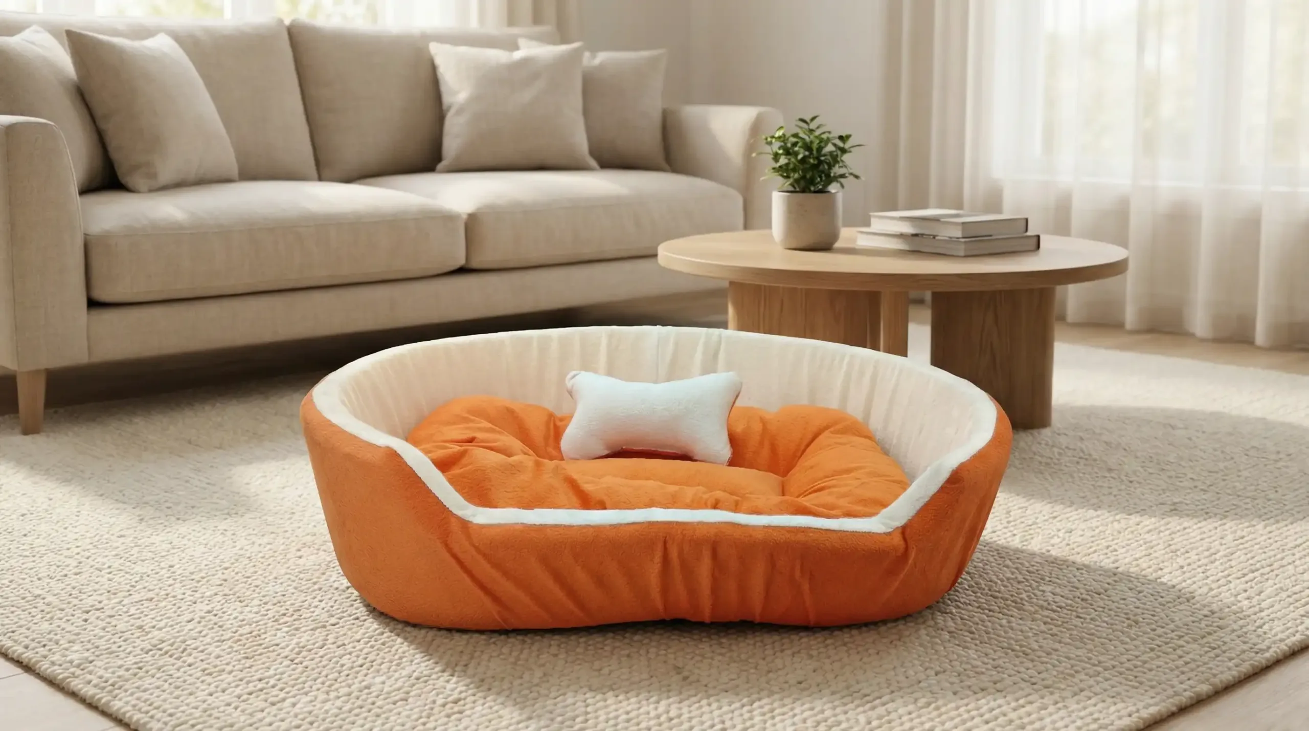 Orange White Dog Bed With Pillow dog bed, premium dog bed, orthopedic dog bed, soft dog bed, pet bed for dogs, comfortable dog bed, washable dog bed, dog bed with cushion, premium orthopedic dog bed for large dogs, soft and comfortable dog bed with cushion, durable dog bed with PU foam support, luxury pet bed for small and medium dogs, breathable dog bed for summer and winter, stylish modern dog bed for home, lightweight dog bed easy to carry, dog bed with bone shape pillow, buy dog bed online India, best dog bed for home use, affordable premium dog bed, high quality pet bed India, dog bed under budget, cozy dog bed, luxury pet comfort bed, soft plush dog bed, designer dog bed, pet sleeping bed, dog sofa bed, dog lounger bed, pet sofa bed, round dog bed, donut dog bed, calming dog bed, anti anxiety dog bed, raised edge dog bed, bolster dog bed, dog bed with side support, dog bed with high walls, puppy bed, small dog bed, medium dog bed, large dog bed, extra large dog bed, indoor dog bed, home pet bed, dog sleeping cushion, thick padded dog bed, fluffy dog bed, soft foam dog bed, PU foam dog bed, fiber filled dog bed, eco friendly dog bed, skin friendly dog bed, hypoallergenic dog bed, non toxic pet bed, durable pet bedding, long lasting dog bed, tear resistant dog bed, chew resistant dog bed, easy to clean dog bed, machine washable pet bed, removable cover dog bed, portable dog bed, travel dog bed, foldable dog bed, lightweight pet bed, luxury dog sofa, premium pet mattress, designer pet furniture, modern pet bed, aesthetic dog bed, comfortable pet mattress, pet relaxation bed, cozy pet nest, warm dog bed for winter, cool breathable dog bed for summer, all season dog bed, anti slip base dog bed, waterproof dog bed, indoor luxury pet bed, dog bed for crate, dog bed for living room, pet accessories dog bed, best selling dog bed, trending pet products, affordable pet bedding India, online pet supplies India