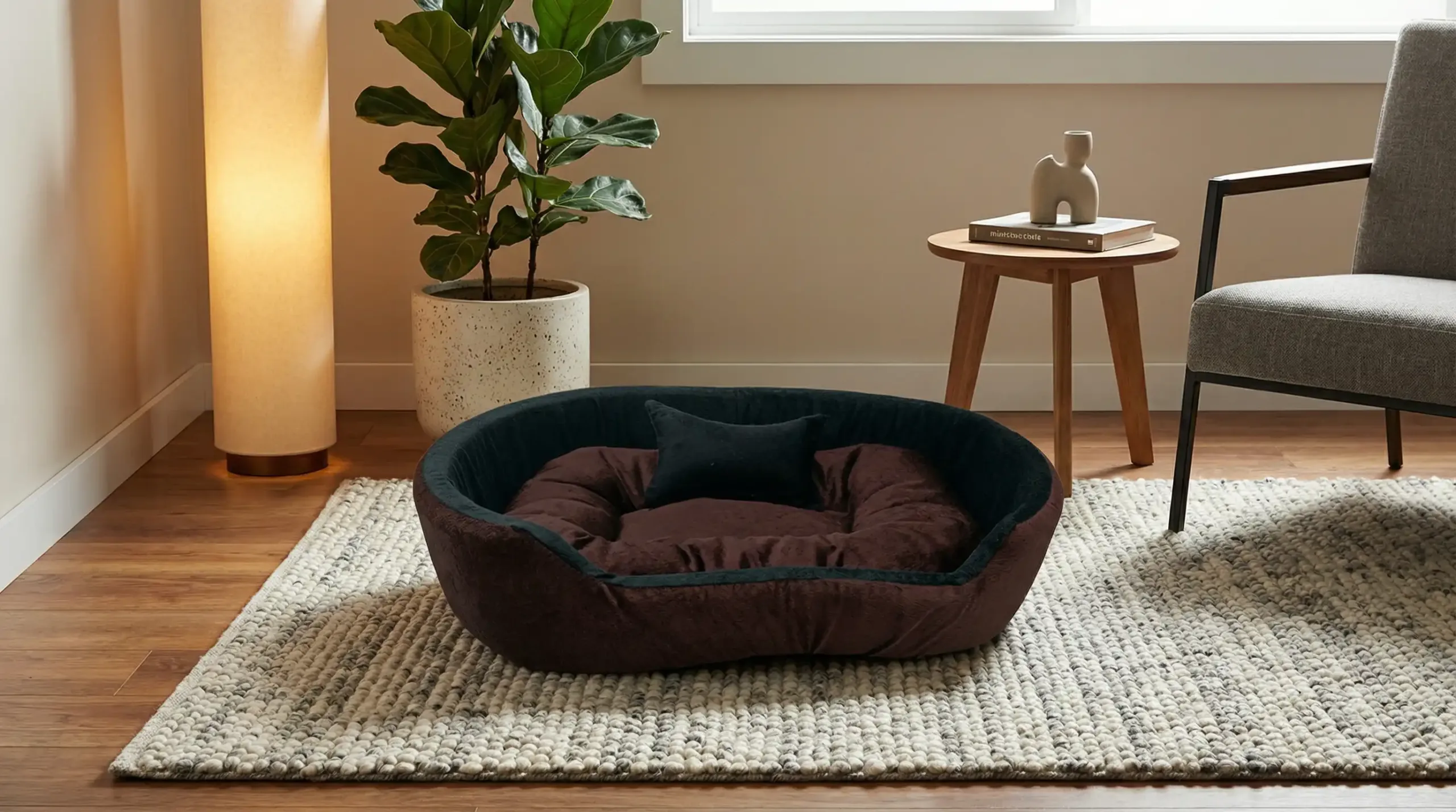 Brown Black Dog Bed With Pillow dog bed, premium dog bed, orthopedic dog bed, soft dog bed, pet bed for dogs, comfortable dog bed, washable dog bed, dog bed with cushion, premium orthopedic dog bed for large dogs, soft and comfortable dog bed with cushion, durable dog bed with PU foam support, luxury pet bed for small and medium dogs, breathable dog bed for summer and winter, stylish modern dog bed for home, lightweight dog bed easy to carry, dog bed with bone shape pillow, buy dog bed online India, best dog bed for home use, affordable premium dog bed, high quality pet bed India, dog bed under budget, cozy dog bed, luxury pet comfort bed, soft plush dog bed, designer dog bed, pet sleeping bed, dog sofa bed, dog lounger bed, pet sofa bed, round dog bed, donut dog bed, calming dog bed, anti anxiety dog bed, raised edge dog bed, bolster dog bed, dog bed with side support, dog bed with high walls, puppy bed, small dog bed, medium dog bed, large dog bed, extra large dog bed, indoor dog bed, home pet bed, dog sleeping cushion, thick padded dog bed, fluffy dog bed, soft foam dog bed, PU foam dog bed, fiber filled dog bed, eco friendly dog bed, skin friendly dog bed, hypoallergenic dog bed, non toxic pet bed, durable pet bedding, long lasting dog bed, tear resistant dog bed, chew resistant dog bed, easy to clean dog bed, machine washable pet bed, removable cover dog bed, portable dog bed, travel dog bed, foldable dog bed, lightweight pet bed, luxury dog sofa, premium pet mattress, designer pet furniture, modern pet bed, aesthetic dog bed, comfortable pet mattress, pet relaxation bed, cozy pet nest, warm dog bed for winter, cool breathable dog bed for summer, all season dog bed, anti slip base dog bed, waterproof dog bed, indoor luxury pet bed, dog bed for crate, dog bed for living room, pet accessories dog bed, best selling dog bed, trending pet products, affordable pet bedding India, online pet supplies India