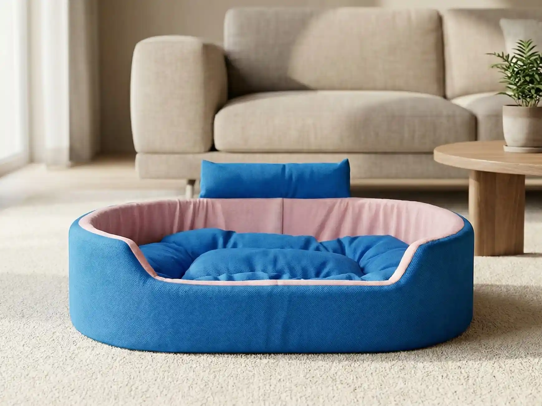 Skyblue Baby Pink Dog Bed With Collar Bolster Orthopedic Dog Bed, dog bed, premium dog bed, orthopedic dog bed, soft dog bed, pet bed for dogs, comfortable dog bed, washable dog bed, dog bed with cushion, premium orthopedic dog bed for large dogs, soft and comfortable dog bed with cushion, durable dog bed with PU foam support, luxury pet bed for small and medium dogs, breathable dog bed for summer and winter, stylish modern dog bed for home, lightweight dog bed easy to carry, dog bed with bone shape pillow, buy dog bed online India, best dog bed for home use, affordable premium dog bed, high quality pet bed India, dog bed under budget, cozy dog bed, luxury pet comfort bed, soft plush dog bed, designer dog bed, pet sleeping bed, dog sofa bed, dog lounger bed, pet sofa bed, round dog bed, donut dog bed, calming dog bed, anti anxiety dog bed, raised edge dog bed, bolster dog bed, dog bed with side support, dog bed with high walls, puppy bed, small dog bed, medium dog bed, large dog bed, extra large dog bed, indoor dog bed, home pet bed, dog sleeping cushion, thick padded dog bed, fluffy dog bed, soft foam dog bed, PU foam dog bed, fiber filled dog bed, eco friendly dog bed, skin friendly dog bed, hypoallergenic dog bed, non toxic pet bed, durable pet bedding, long lasting dog bed, tear resistant dog bed, chew resistant dog bed, easy to clean dog bed, machine washable pet bed, removable cover dog bed, portable dog bed, travel dog bed, foldable dog bed, lightweight pet bed, luxury dog sofa, premium pet mattress, designer pet furniture, modern pet bed, aesthetic dog bed, comfortable pet mattress, pet relaxation bed, cozy pet nest, warm dog bed for winter, cool breathable dog bed for summer, all season dog bed, anti slip base dog bed, waterproof dog bed, indoor luxury pet bed, dog bed for crate, dog bed for living room, pet accessories dog bed, best selling dog bed, trending pet products, affordable pet bedding India, online pet supplies India