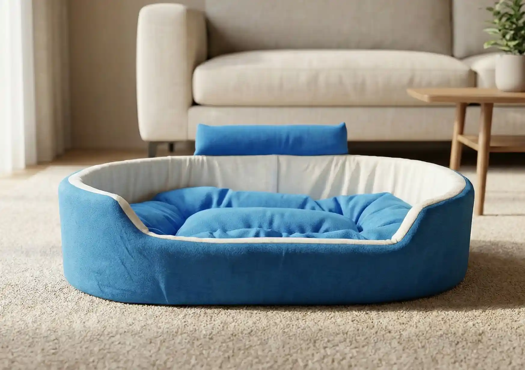 Skyblue White Dog Bed With Collar Bolster Orthopedic Dog Bed, dog bed, premium dog bed, orthopedic dog bed, soft dog bed, pet bed for dogs, comfortable dog bed, washable dog bed, dog bed with cushion, premium orthopedic dog bed for large dogs, soft and comfortable dog bed with cushion, durable dog bed with PU foam support, luxury pet bed for small and medium dogs, breathable dog bed for summer and winter, stylish modern dog bed for home, lightweight dog bed easy to carry, dog bed with bone shape pillow, buy dog bed online India, best dog bed for home use, affordable premium dog bed, high quality pet bed India, dog bed under budget, cozy dog bed, luxury pet comfort bed, soft plush dog bed, designer dog bed, pet sleeping bed, dog sofa bed, dog lounger bed, pet sofa bed, round dog bed, donut dog bed, calming dog bed, anti anxiety dog bed, raised edge dog bed, bolster dog bed, dog bed with side support, dog bed with high walls, puppy bed, small dog bed, medium dog bed, large dog bed, extra large dog bed, indoor dog bed, home pet bed, dog sleeping cushion, thick padded dog bed, fluffy dog bed, soft foam dog bed, PU foam dog bed, fiber filled dog bed, eco friendly dog bed, skin friendly dog bed, hypoallergenic dog bed, non toxic pet bed, durable pet bedding, long lasting dog bed, tear resistant dog bed, chew resistant dog bed, easy to clean dog bed, machine washable pet bed, removable cover dog bed, portable dog bed, travel dog bed, foldable dog bed, lightweight pet bed, luxury dog sofa, premium pet mattress, designer pet furniture, modern pet bed, aesthetic dog bed, comfortable pet mattress, pet relaxation bed, cozy pet nest, warm dog bed for winter, cool breathable dog bed for summer, all season dog bed, anti slip base dog bed, waterproof dog bed, indoor luxury pet bed, dog bed for crate, dog bed for living room, pet accessories dog bed, best selling dog bed, trending pet products, affordable pet bedding India, online pet supplies India