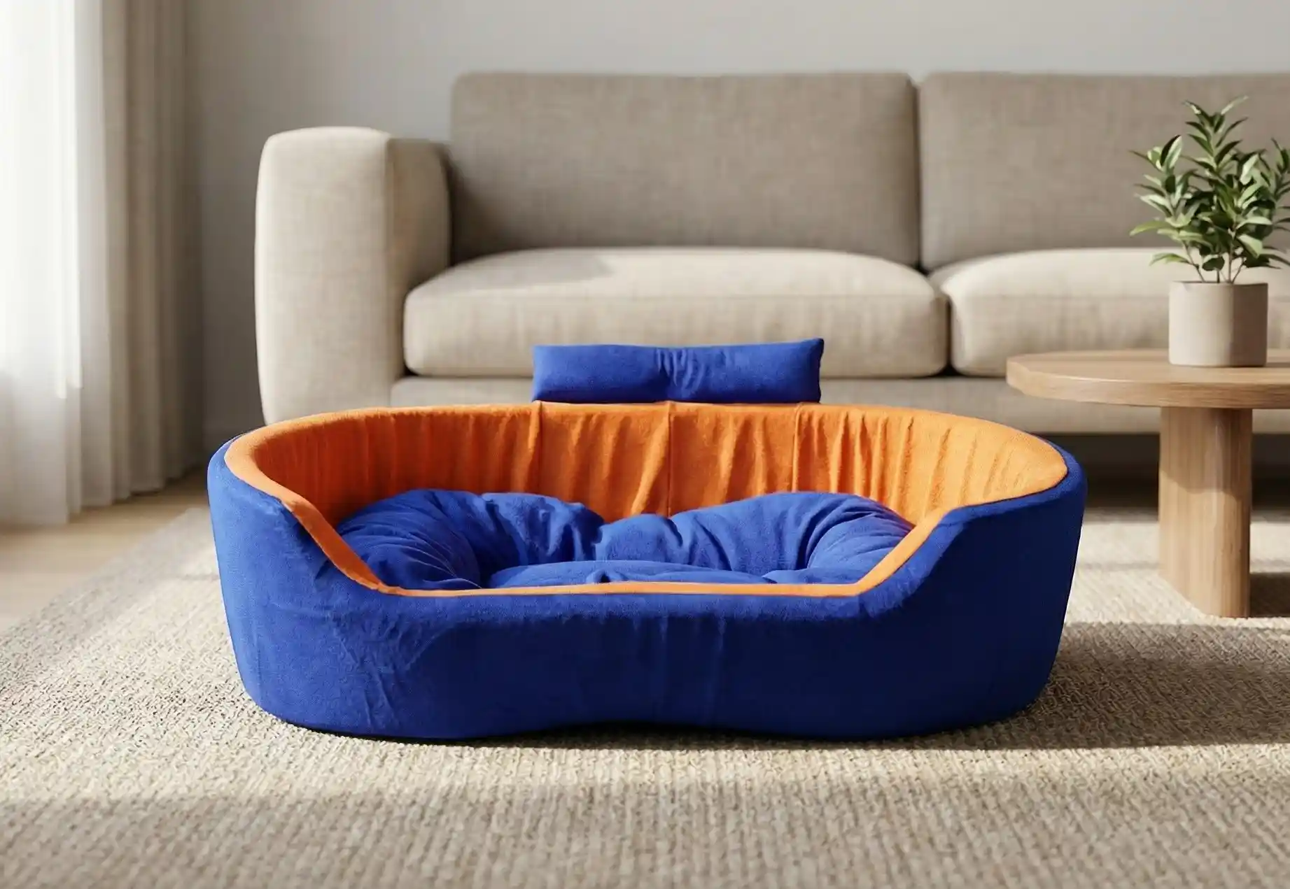 Blue Orange Dog Bed With Collar Bolster Orthopedic Dog Bed, dog bed, premium dog bed, orthopedic dog bed, soft dog bed, pet bed for dogs, comfortable dog bed, washable dog bed, dog bed with cushion, premium orthopedic dog bed for large dogs, soft and comfortable dog bed with cushion, durable dog bed with PU foam support, luxury pet bed for small and medium dogs, breathable dog bed for summer and winter, stylish modern dog bed for home, lightweight dog bed easy to carry, dog bed with bone shape pillow, buy dog bed online India, best dog bed for home use, affordable premium dog bed, high quality pet bed India, dog bed under budget, cozy dog bed, luxury pet comfort bed, soft plush dog bed, designer dog bed, pet sleeping bed, dog sofa bed, dog lounger bed, pet sofa bed, round dog bed, donut dog bed, calming dog bed, anti anxiety dog bed, raised edge dog bed, bolster dog bed, dog bed with side support, dog bed with high walls, puppy bed, small dog bed, medium dog bed, large dog bed, extra large dog bed, indoor dog bed, home pet bed, dog sleeping cushion, thick padded dog bed, fluffy dog bed, soft foam dog bed, PU foam dog bed, fiber filled dog bed, eco friendly dog bed, skin friendly dog bed, hypoallergenic dog bed, non toxic pet bed, durable pet bedding, long lasting dog bed, tear resistant dog bed, chew resistant dog bed, easy to clean dog bed, machine washable pet bed, removable cover dog bed, portable dog bed, travel dog bed, foldable dog bed, lightweight pet bed, luxury dog sofa, premium pet mattress, designer pet furniture, modern pet bed, aesthetic dog bed, comfortable pet mattress, pet relaxation bed, cozy pet nest, warm dog bed for winter, cool breathable dog bed for summer, all season dog bed, anti slip base dog bed, waterproof dog bed, indoor luxury pet bed, dog bed for crate, dog bed for living room, pet accessories dog bed, best selling dog bed, trending pet products, affordable pet bedding India, online pet supplies India