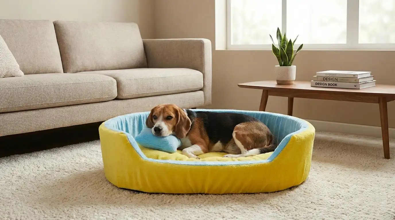 Yellow Sky Blue Dog Bed With Pillow dog bed, premium dog bed, orthopedic dog bed, soft dog bed, pet bed for dogs, comfortable dog bed, washable dog bed, dog bed with cushion, premium orthopedic dog bed for large dogs, soft and comfortable dog bed with cushion, durable dog bed with PU foam support, luxury pet bed for small and medium dogs, breathable dog bed for summer and winter, stylish modern dog bed for home, lightweight dog bed easy to carry, dog bed with bone shape pillow, buy dog bed online India, best dog bed for home use, affordable premium dog bed, high quality pet bed India, dog bed under budget, cozy dog bed, luxury pet comfort bed, soft plush dog bed, designer dog bed, pet sleeping bed, dog sofa bed, dog lounger bed, pet sofa bed, round dog bed, donut dog bed, calming dog bed, anti anxiety dog bed, raised edge dog bed, bolster dog bed, dog bed with side support, dog bed with high walls, puppy bed, small dog bed, medium dog bed, large dog bed, extra large dog bed, indoor dog bed, home pet bed, dog sleeping cushion, thick padded dog bed, fluffy dog bed, soft foam dog bed, PU foam dog bed, fiber filled dog bed, eco friendly dog bed, skin friendly dog bed, hypoallergenic dog bed, non toxic pet bed, durable pet bedding, long lasting dog bed, tear resistant dog bed, chew resistant dog bed, easy to clean dog bed, machine washable pet bed, removable cover dog bed, portable dog bed, travel dog bed, foldable dog bed, lightweight pet bed, luxury dog sofa, premium pet mattress, designer pet furniture, modern pet bed, aesthetic dog bed, comfortable pet mattress, pet relaxation bed, cozy pet nest, warm dog bed for winter, cool breathable dog bed for summer, all season dog bed, anti slip base dog bed, waterproof dog bed, indoor luxury pet bed, dog bed for crate, dog bed for living room, pet accessories dog bed, best selling dog bed, trending pet products, affordable pet bedding India, online pet supplies India