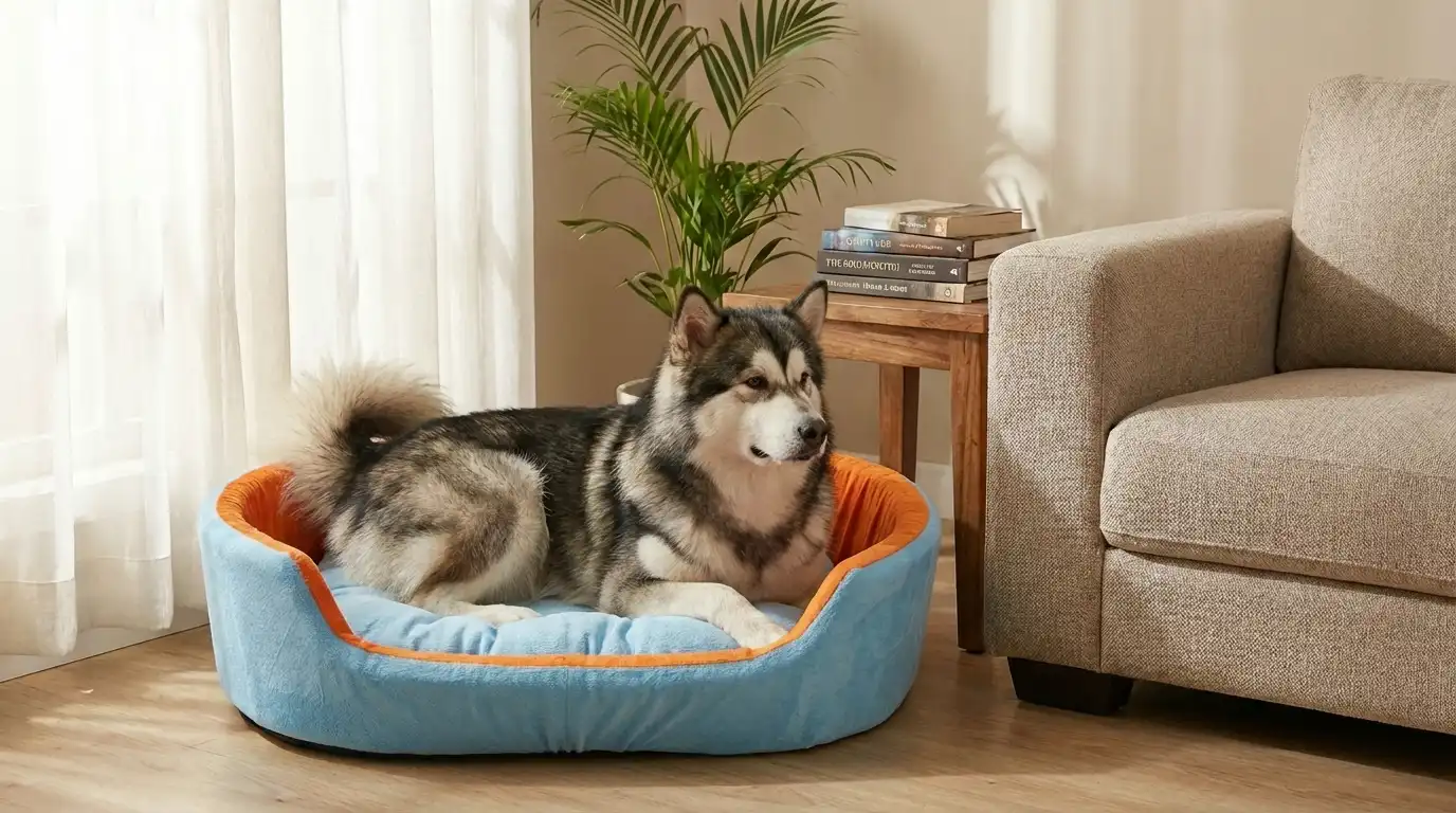 Skyblue Orange Dog Bed With Pillow dog bed, premium dog bed, orthopedic dog bed, soft dog bed, pet bed for dogs, comfortable dog bed, washable dog bed, dog bed with cushion, premium orthopedic dog bed for large dogs, soft and comfortable dog bed with cushion, durable dog bed with PU foam support, luxury pet bed for small and medium dogs, breathable dog bed for summer and winter, stylish modern dog bed for home, lightweight dog bed easy to carry, dog bed with bone shape pillow, buy dog bed online India, best dog bed for home use, affordable premium dog bed, high quality pet bed India, dog bed under budget, cozy dog bed, luxury pet comfort bed, soft plush dog bed, designer dog bed, pet sleeping bed, dog sofa bed, dog lounger bed, pet sofa bed, round dog bed, donut dog bed, calming dog bed, anti anxiety dog bed, raised edge dog bed, bolster dog bed, dog bed with side support, dog bed with high walls, puppy bed, small dog bed, medium dog bed, large dog bed, extra large dog bed, indoor dog bed, home pet bed, dog sleeping cushion, thick padded dog bed, fluffy dog bed, soft foam dog bed, PU foam dog bed, fiber filled dog bed, eco friendly dog bed, skin friendly dog bed, hypoallergenic dog bed, non toxic pet bed, durable pet bedding, long lasting dog bed, tear resistant dog bed, chew resistant dog bed, easy to clean dog bed, machine washable pet bed, removable cover dog bed, portable dog bed, travel dog bed, foldable dog bed, lightweight pet bed, luxury dog sofa, premium pet mattress, designer pet furniture, modern pet bed, aesthetic dog bed, comfortable pet mattress, pet relaxation bed, cozy pet nest, warm dog bed for winter, cool breathable dog bed for summer, all season dog bed, anti slip base dog bed, waterproof dog bed, indoor luxury pet bed, dog bed for crate, dog bed for living room, pet accessories dog bed, best selling dog bed, trending pet products, affordable pet bedding India, online pet supplies India