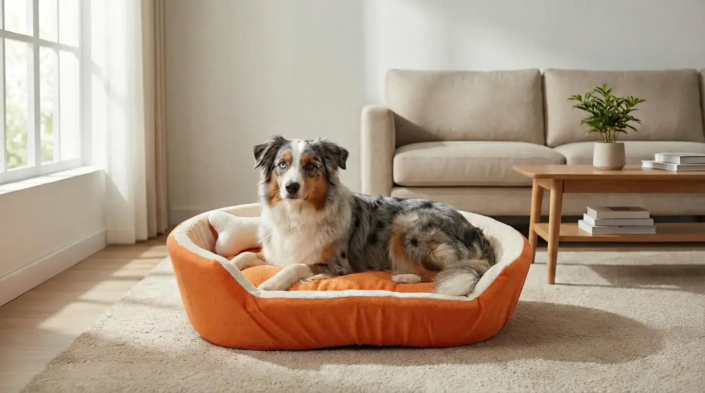 Orange White Dog Bed With Pillow dog bed, premium dog bed, orthopedic dog bed, soft dog bed, pet bed for dogs, comfortable dog bed, washable dog bed, dog bed with cushion, premium orthopedic dog bed for large dogs, soft and comfortable dog bed with cushion, durable dog bed with PU foam support, luxury pet bed for small and medium dogs, breathable dog bed for summer and winter, stylish modern dog bed for home, lightweight dog bed easy to carry, dog bed with bone shape pillow, buy dog bed online India, best dog bed for home use, affordable premium dog bed, high quality pet bed India, dog bed under budget, cozy dog bed, luxury pet comfort bed, soft plush dog bed, designer dog bed, pet sleeping bed, dog sofa bed, dog lounger bed, pet sofa bed, round dog bed, donut dog bed, calming dog bed, anti anxiety dog bed, raised edge dog bed, bolster dog bed, dog bed with side support, dog bed with high walls, puppy bed, small dog bed, medium dog bed, large dog bed, extra large dog bed, indoor dog bed, home pet bed, dog sleeping cushion, thick padded dog bed, fluffy dog bed, soft foam dog bed, PU foam dog bed, fiber filled dog bed, eco friendly dog bed, skin friendly dog bed, hypoallergenic dog bed, non toxic pet bed, durable pet bedding, long lasting dog bed, tear resistant dog bed, chew resistant dog bed, easy to clean dog bed, machine washable pet bed, removable cover dog bed, portable dog bed, travel dog bed, foldable dog bed, lightweight pet bed, luxury dog sofa, premium pet mattress, designer pet furniture, modern pet bed, aesthetic dog bed, comfortable pet mattress, pet relaxation bed, cozy pet nest, warm dog bed for winter, cool breathable dog bed for summer, all season dog bed, anti slip base dog bed, waterproof dog bed, indoor luxury pet bed, dog bed for crate, dog bed for living room, pet accessories dog bed, best selling dog bed, trending pet products, affordable pet bedding India, online pet supplies India