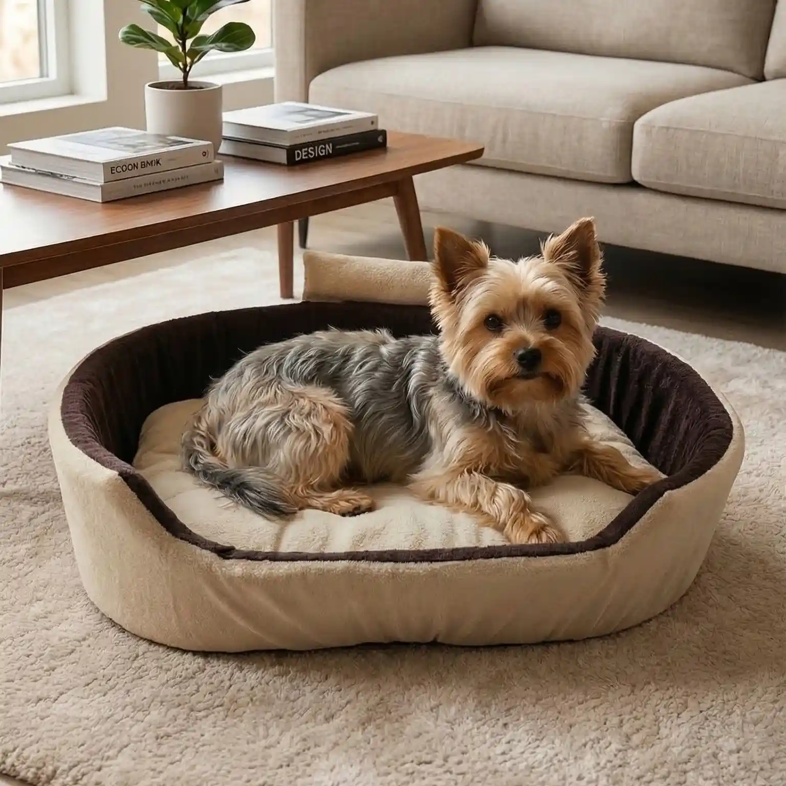 Cream Brown Dog Bed With Collar Bolster Orthopedic Dog Bed, dog bed, premium dog bed, orthopedic dog bed, soft dog bed, pet bed for dogs, comfortable dog bed, washable dog bed, dog bed with cushion, premium orthopedic dog bed for large dogs, soft and comfortable dog bed with cushion, durable dog bed with PU foam support, luxury pet bed for small and medium dogs, breathable dog bed for summer and winter, stylish modern dog bed for home, lightweight dog bed easy to carry, dog bed with bone shape pillow, buy dog bed online India, best dog bed for home use, affordable premium dog bed, high quality pet bed India, dog bed under budget, cozy dog bed, luxury pet comfort bed, soft plush dog bed, designer dog bed, pet sleeping bed, dog sofa bed, dog lounger bed, pet sofa bed, round dog bed, donut dog bed, calming dog bed, anti anxiety dog bed, raised edge dog bed, bolster dog bed, dog bed with side support, dog bed with high walls, puppy bed, small dog bed, medium dog bed, large dog bed, extra large dog bed, indoor dog bed, home pet bed, dog sleeping cushion, thick padded dog bed, fluffy dog bed, soft foam dog bed, PU foam dog bed, fiber filled dog bed, eco friendly dog bed, skin friendly dog bed, hypoallergenic dog bed, non toxic pet bed, durable pet bedding, long lasting dog bed, tear resistant dog bed, chew resistant dog bed, easy to clean dog bed, machine washable pet bed, removable cover dog bed, portable dog bed, travel dog bed, foldable dog bed, lightweight pet bed, luxury dog sofa, premium pet mattress, designer pet furniture, modern pet bed, aesthetic dog bed, comfortable pet mattress, pet relaxation bed, cozy pet nest, warm dog bed for winter, cool breathable dog bed for summer, all season dog bed, anti slip base dog bed, waterproof dog bed, indoor luxury pet bed, dog bed for crate, dog bed for living room, pet accessories dog bed, best selling dog bed, trending pet products, affordable pet bedding India, online pet supplies India