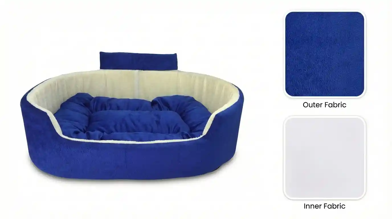 Blue White Dog Bed With Collar Bolster Orthopedic Dog Bed, dog bed, premium dog bed, orthopedic dog bed, soft dog bed, pet bed for dogs, comfortable dog bed, washable dog bed, dog bed with cushion, premium orthopedic dog bed for large dogs, soft and comfortable dog bed with cushion, durable dog bed with PU foam support, luxury pet bed for small and medium dogs, breathable dog bed for summer and winter, stylish modern dog bed for home, lightweight dog bed easy to carry, dog bed with bone shape pillow, buy dog bed online India, best dog bed for home use, affordable premium dog bed, high quality pet bed India, dog bed under budget, cozy dog bed, luxury pet comfort bed, soft plush dog bed, designer dog bed, pet sleeping bed, dog sofa bed, dog lounger bed, pet sofa bed, round dog bed, donut dog bed, calming dog bed, anti anxiety dog bed, raised edge dog bed, bolster dog bed, dog bed with side support, dog bed with high walls, puppy bed, small dog bed, medium dog bed, large dog bed, extra large dog bed, indoor dog bed, home pet bed, dog sleeping cushion, thick padded dog bed, fluffy dog bed, soft foam dog bed, PU foam dog bed, fiber filled dog bed, eco friendly dog bed, skin friendly dog bed, hypoallergenic dog bed, non toxic pet bed, durable pet bedding, long lasting dog bed, tear resistant dog bed, chew resistant dog bed, easy to clean dog bed, machine washable pet bed, removable cover dog bed, portable dog bed, travel dog bed, foldable dog bed, lightweight pet bed, luxury dog sofa, premium pet mattress, designer pet furniture, modern pet bed, aesthetic dog bed, comfortable pet mattress, pet relaxation bed, cozy pet nest, warm dog bed for winter, cool breathable dog bed for summer, all season dog bed, anti slip base dog bed, waterproof dog bed, indoor luxury pet bed, dog bed for crate, dog bed for living room, pet accessories dog bed, best selling dog bed, trending pet products, affordable pet bedding India, online pet supplies India