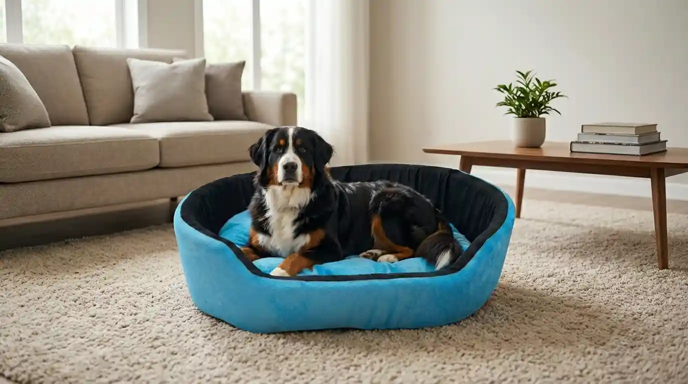 Skyblue Black Dog Bed With Pillow dog bed, premium dog bed, orthopedic dog bed, soft dog bed, pet bed for dogs, comfortable dog bed, washable dog bed, dog bed with cushion, premium orthopedic dog bed for large dogs, soft and comfortable dog bed with cushion, durable dog bed with PU foam support, luxury pet bed for small and medium dogs, breathable dog bed for summer and winter, stylish modern dog bed for home, lightweight dog bed easy to carry, dog bed with bone shape pillow, buy dog bed online India, best dog bed for home use, affordable premium dog bed, high quality pet bed India, dog bed under budget, cozy dog bed, luxury pet comfort bed, soft plush dog bed, designer dog bed, pet sleeping bed, dog sofa bed, dog lounger bed, pet sofa bed, round dog bed, donut dog bed, calming dog bed, anti anxiety dog bed, raised edge dog bed, bolster dog bed, dog bed with side support, dog bed with high walls, puppy bed, small dog bed, medium dog bed, large dog bed, extra large dog bed, indoor dog bed, home pet bed, dog sleeping cushion, thick padded dog bed, fluffy dog bed, soft foam dog bed, PU foam dog bed, fiber filled dog bed, eco friendly dog bed, skin friendly dog bed, hypoallergenic dog bed, non toxic pet bed, durable pet bedding, long lasting dog bed, tear resistant dog bed, chew resistant dog bed, easy to clean dog bed, machine washable pet bed, removable cover dog bed, portable dog bed, travel dog bed, foldable dog bed, lightweight pet bed, luxury dog sofa, premium pet mattress, designer pet furniture, modern pet bed, aesthetic dog bed, comfortable pet mattress, pet relaxation bed, cozy pet nest, warm dog bed for winter, cool breathable dog bed for summer, all season dog bed, anti slip base dog bed, waterproof dog bed, indoor luxury pet bed, dog bed for crate, dog bed for living room, pet accessories dog bed, best selling dog bed, trending pet products, affordable pet bedding India, online pet supplies India