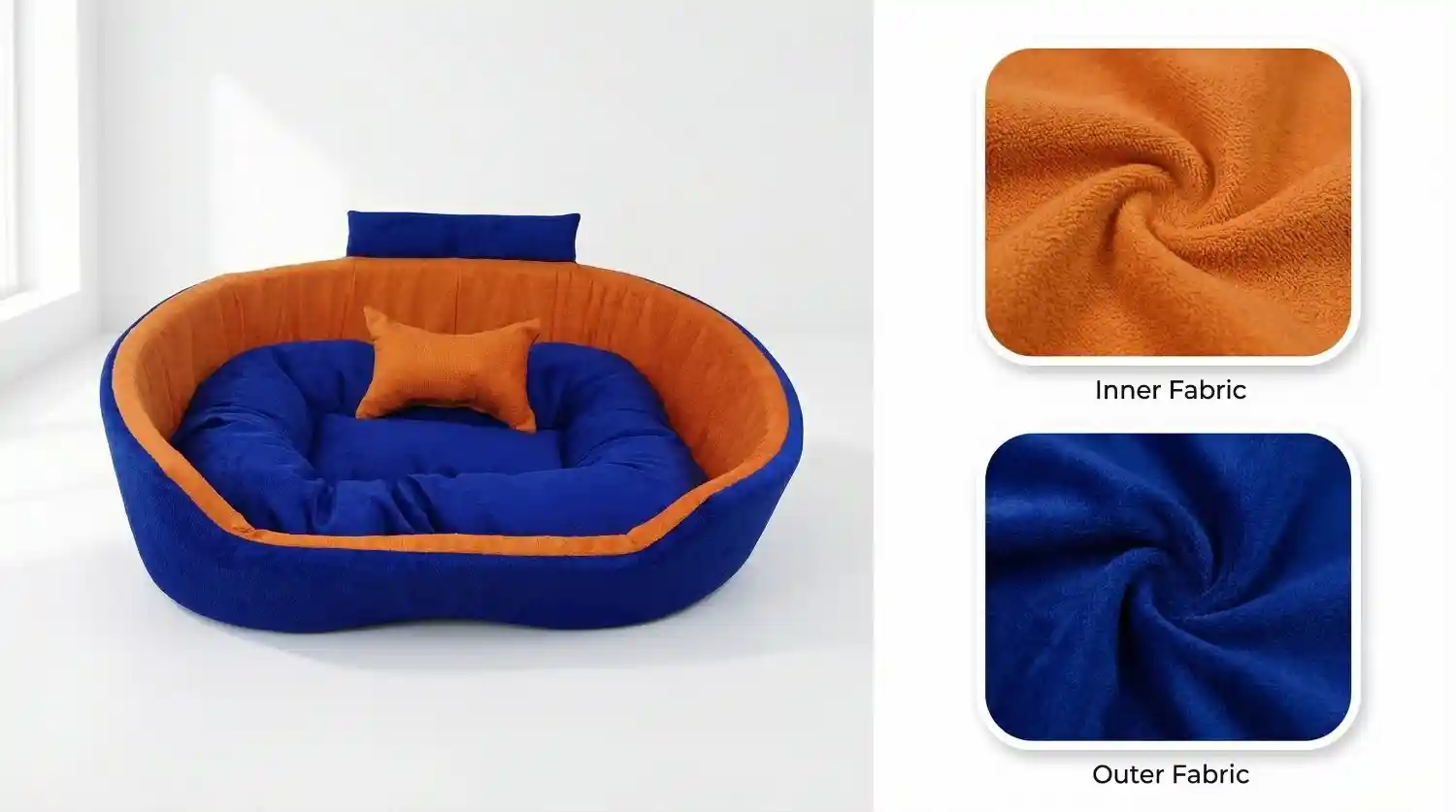 Blue Orange Dog Bed With Collar & Pillow Bolster Orthopedic Dog Bed, dog bed, premium dog bed, orthopedic dog bed, soft dog bed, pet bed for dogs, comfortable dog bed, washable dog bed, dog bed with cushion, premium orthopedic dog bed for large dogs, soft and comfortable dog bed with cushion, durable dog bed with PU foam support, luxury pet bed for small and medium dogs, breathable dog bed for summer and winter, stylish modern dog bed for home, lightweight dog bed easy to carry, dog bed with bone shape pillow, buy dog bed online India, best dog bed for home use, affordable premium dog bed, high quality pet bed India, dog bed under budget, cozy dog bed, luxury pet comfort bed, soft plush dog bed, designer dog bed, pet sleeping bed, dog sofa bed, dog lounger bed, pet sofa bed, round dog bed, donut dog bed, calming dog bed, anti anxiety dog bed, raised edge dog bed, bolster dog bed, dog bed with side support, dog bed with high walls, puppy bed, small dog bed, medium dog bed, large dog bed, extra large dog bed, indoor dog bed, home pet bed, dog sleeping cushion, thick padded dog bed, fluffy dog bed, soft foam dog bed, PU foam dog bed, fiber filled dog bed, eco friendly dog bed, skin friendly dog bed, hypoallergenic dog bed, non toxic pet bed, durable pet bedding, long lasting dog bed, tear resistant dog bed, chew resistant dog bed, easy to clean dog bed, machine washable pet bed, removable cover dog bed, portable dog bed, travel dog bed, foldable dog bed, lightweight pet bed, luxury dog sofa, premium pet mattress, designer pet furniture, modern pet bed, aesthetic dog bed, comfortable pet mattress, pet relaxation bed, cozy pet nest, warm dog bed for winter, cool breathable dog bed for summer, all season dog bed, anti slip base dog bed, waterproof dog bed, indoor luxury pet bed, dog bed for crate, dog bed for living room, pet accessories dog bed, best selling dog bed, trending pet products, affordable pet bedding India, online pet supplies India